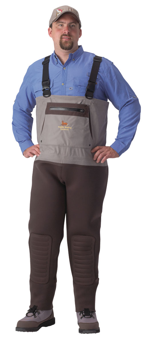 Hodgman Neoprene Fishing River Chest Waders With Stockings Booties Medium