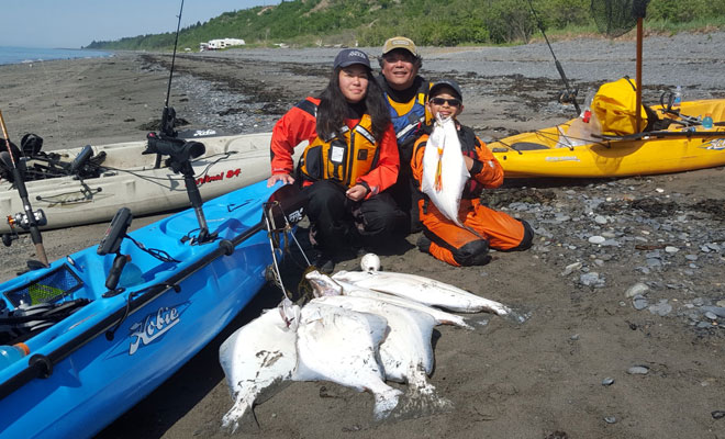 Ready for a day out in the kayak trolling salmon. Coho are running